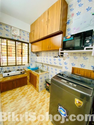 Premium Furnished 1BHK Service Apartment for Rent in Bashund